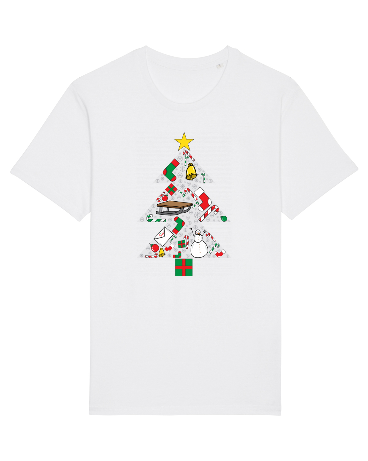 Tricou mânecă scurtă Unisex Rocker White