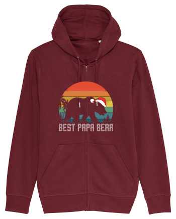 Best Papa Bear Christmas Burgundy