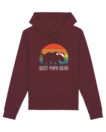 Best Papa Bear Christmas Burgundy