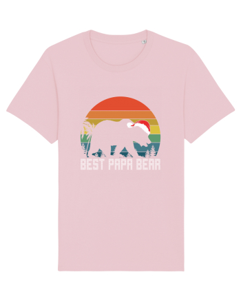 Best Papa Bear Christmas Cotton Pink