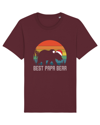 Best Papa Bear Christmas Burgundy