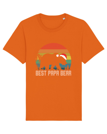 Best Papa Bear Christmas Bright Orange