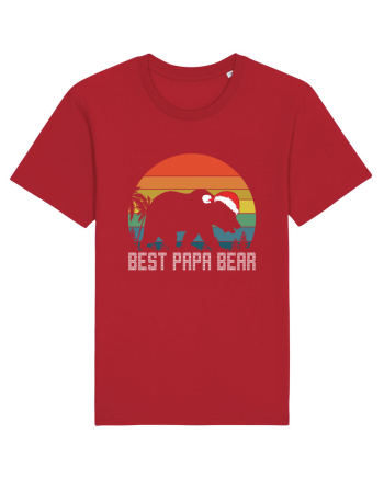 Best Papa Bear Christmas Red
