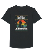 Best Papa Ever Yoda Christmas Tricou mânecă scurtă guler larg Bărbat Skater