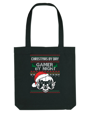 Christmas By Day Gamer By Night Black