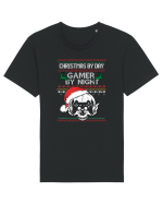 Christmas By Day Gamer By Night Tricou mânecă scurtă Unisex Rocker