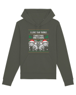 I Love Two Things Christmas And Fishing Hanorac Unisex Drummer