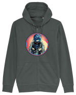 Retro Astronaut  Hanorac cu fermoar Unisex Connector