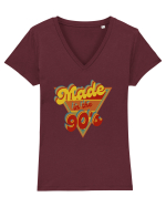 Made In The 90'S Tricou mânecă scurtă guler V Damă Evoker