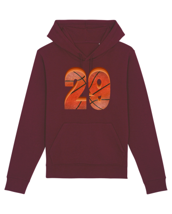 Jucator Basketball Numarul 29 Burgundy