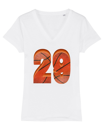 Jucator Basketball Numarul 29 White
