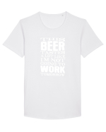 BEER Tricou mânecă scurtă guler larg Bărbat Skater