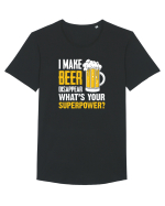 BEER Tricou mânecă scurtă guler larg Bărbat Skater
