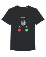 BEER Tricou mânecă scurtă guler larg Bărbat Skater