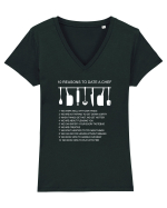 DATE A CHEF Tricou mânecă scurtă guler V Damă Evoker