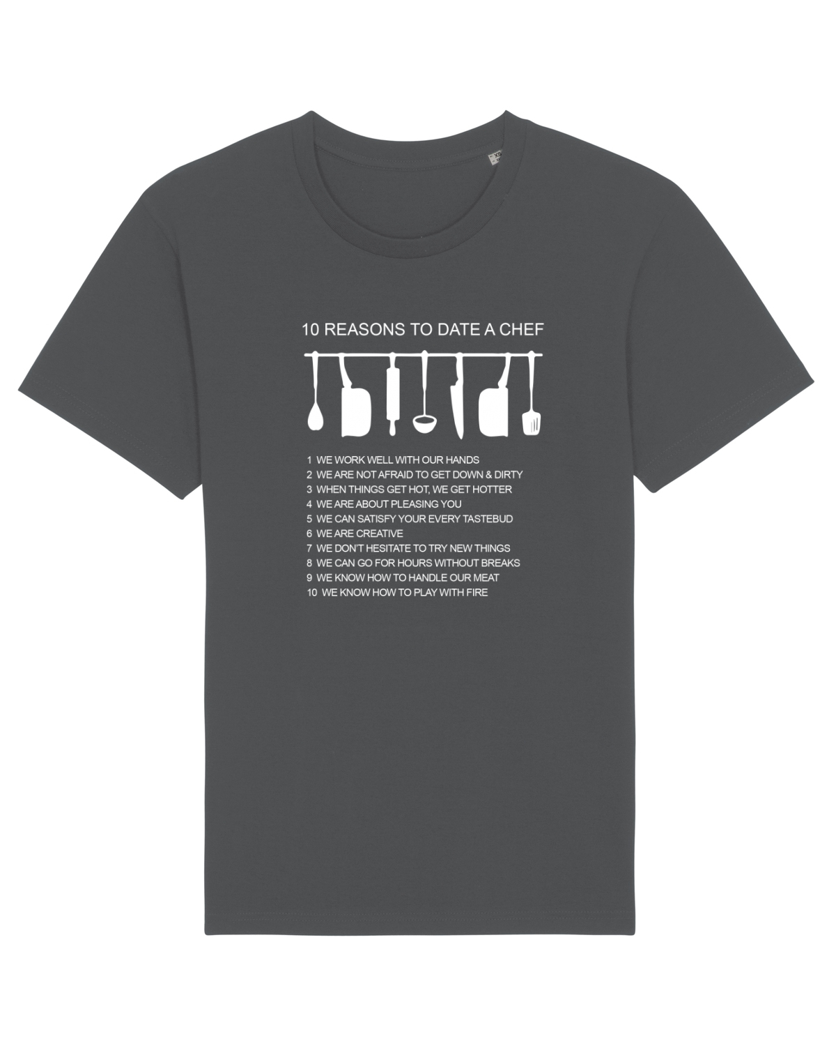 Tricou mânecă scurtă Unisex Rocker Anthracite