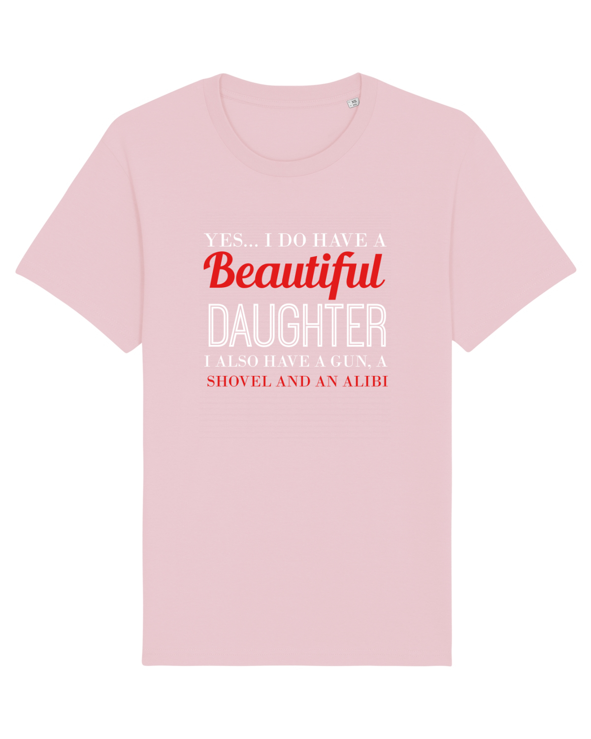 Tricou mânecă scurtă Unisex Rocker Cotton Pink
