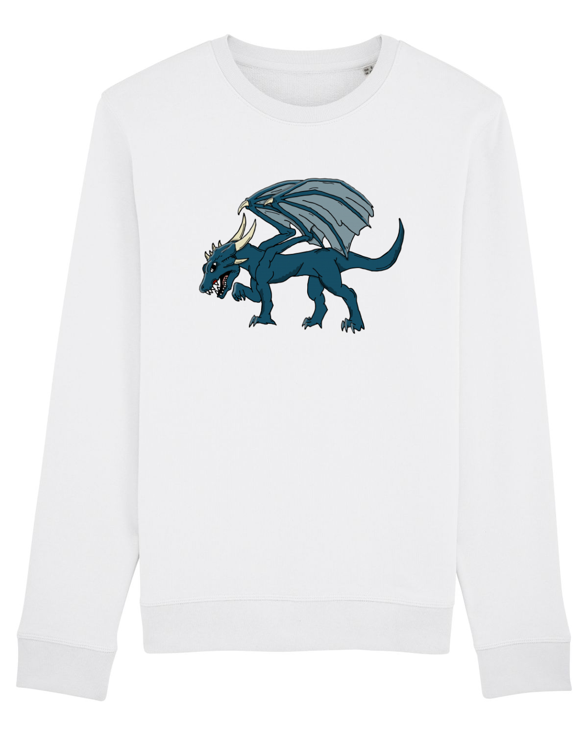 Bluză mânecă lungă Unisex Rise White