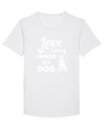 DOG Tricou mânecă scurtă guler larg Bărbat Skater