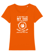 DOG Tricou mânecă scurtă guler larg fitted Damă Expresser