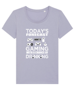 GAMING Tricou mânecă scurtă guler larg fitted Damă Expresser