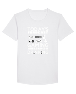 GAMING Tricou mânecă scurtă guler larg Bărbat Skater