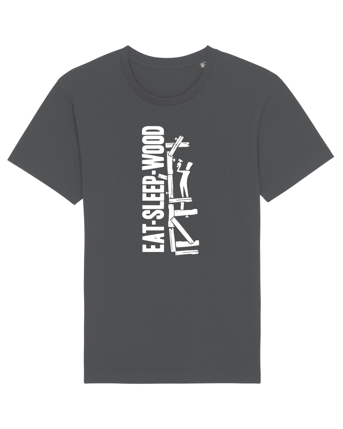 Tricou mânecă scurtă Unisex Rocker Anthracite