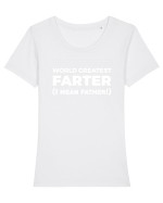FATHER Tricou mânecă scurtă guler larg fitted Damă Expresser