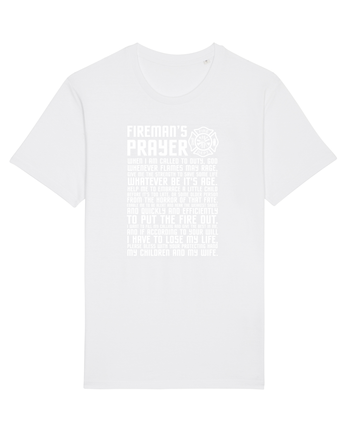 Tricou mânecă scurtă Unisex Rocker White