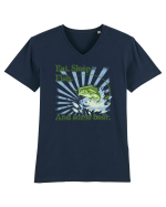 FISH Tricou mânecă scurtă guler V Bărbat Presenter