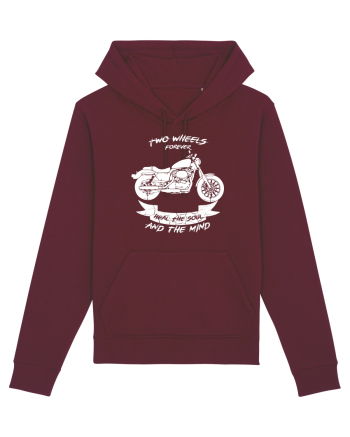 Two Wheels Forever Burgundy
