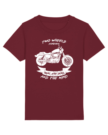 Two Wheels Forever Burgundy