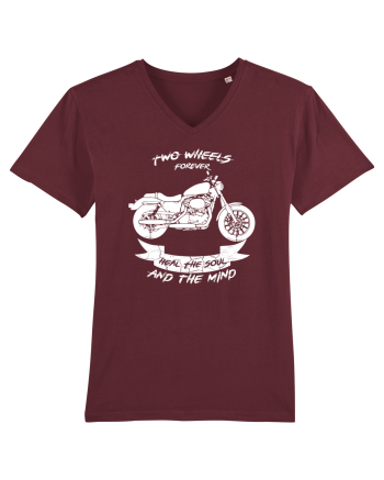 Two Wheels Forever Burgundy