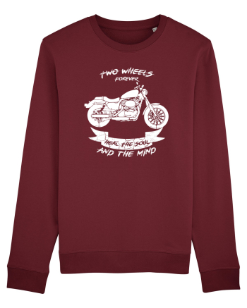 Two Wheels Forever Burgundy