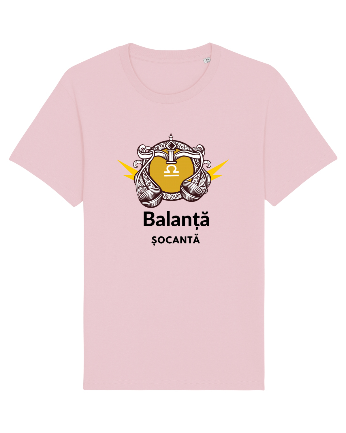 Tricou mânecă scurtă Unisex Rocker Cotton Pink