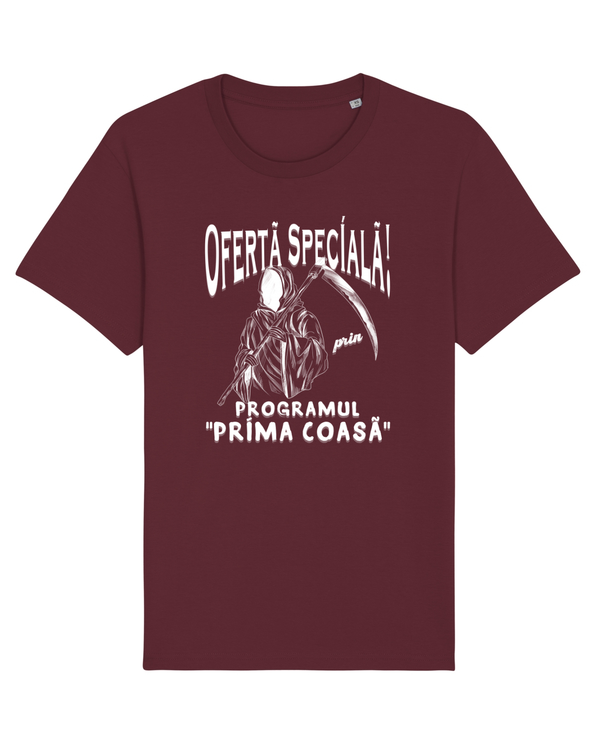 Tricou mânecă scurtă Unisex Rocker Burgundy