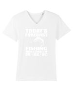 FISHING Tricou mânecă scurtă guler V Bărbat Presenter