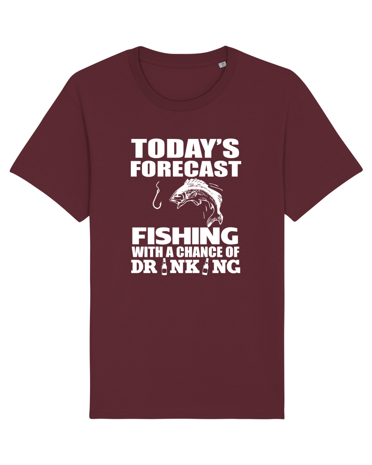 Tricou mânecă scurtă Unisex Rocker Burgundy