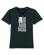 USA Tricou mânecă scurtă guler V Bărbat Presenter