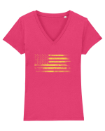 USA Tricou mânecă scurtă guler V Damă Evoker