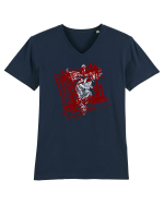 Razboinicul ascuns Tricou mânecă scurtă guler V Bărbat Presenter