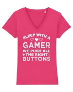 GAMING Tricou mânecă scurtă guler V Damă Evoker