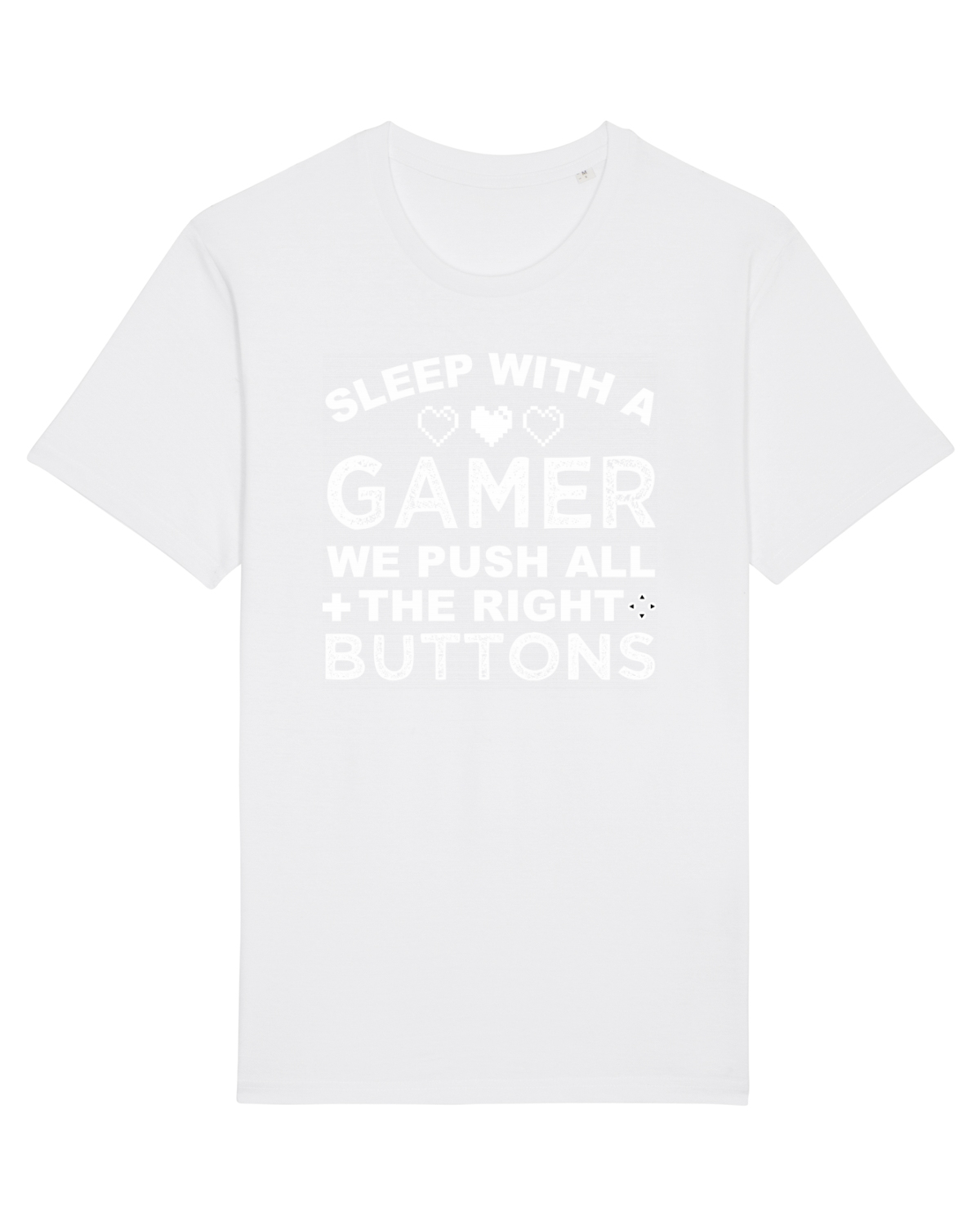 Tricou mânecă scurtă Unisex Rocker White
