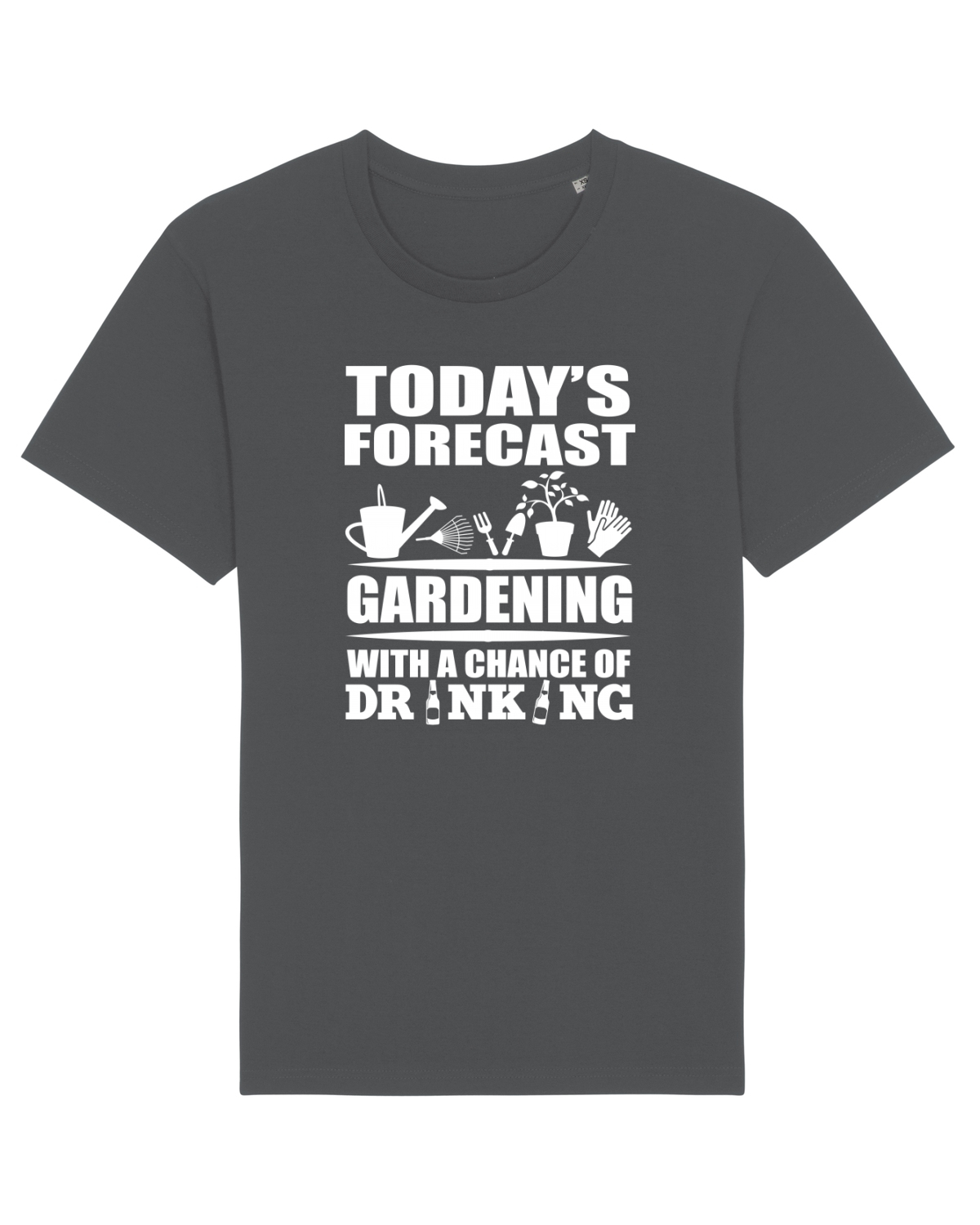 Tricou mânecă scurtă Unisex Rocker Anthracite