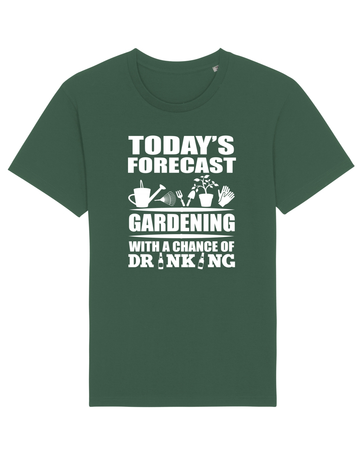 Tricou mânecă scurtă Unisex Rocker Bottle Green