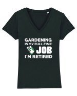 GARDENING Tricou mânecă scurtă guler V Damă Evoker