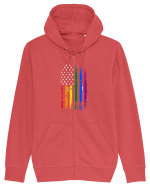 FLAG Hanorac cu fermoar Unisex Connector