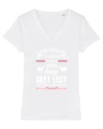 GOAT Tricou mânecă scurtă guler V Damă Evoker