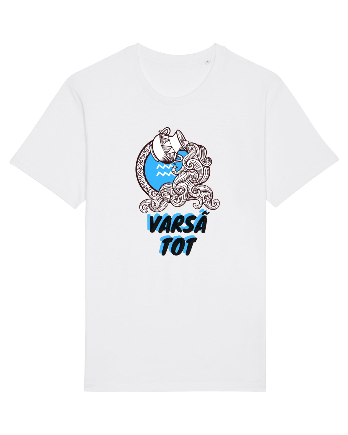 Tricou mânecă scurtă Unisex Rocker White