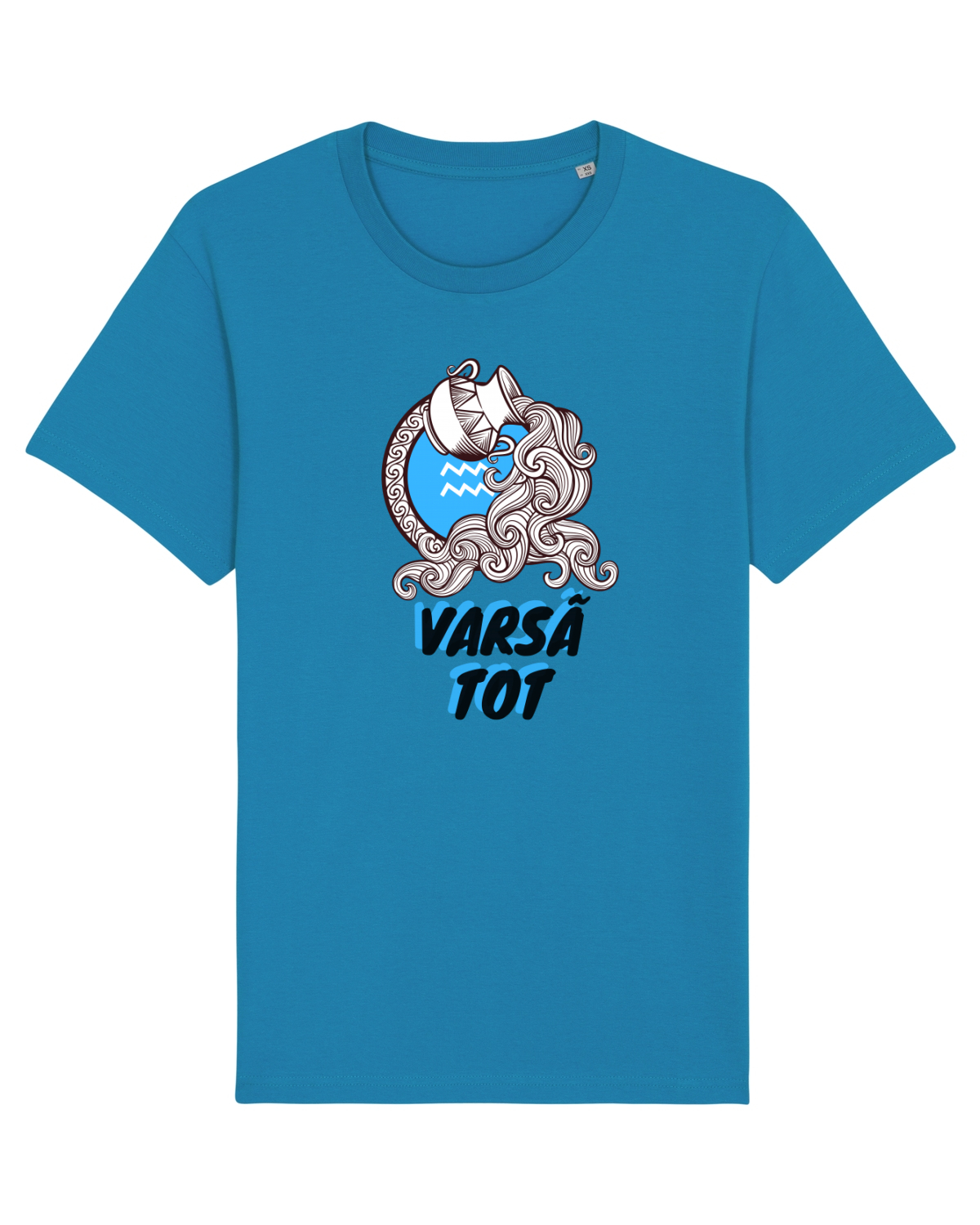 Tricou mânecă scurtă Unisex Rocker Azur